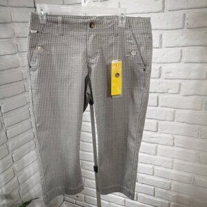 NWT Lole Stretch Ladies Size 10 Warm Grey UPS 50+ Sun Protection Capri Pants